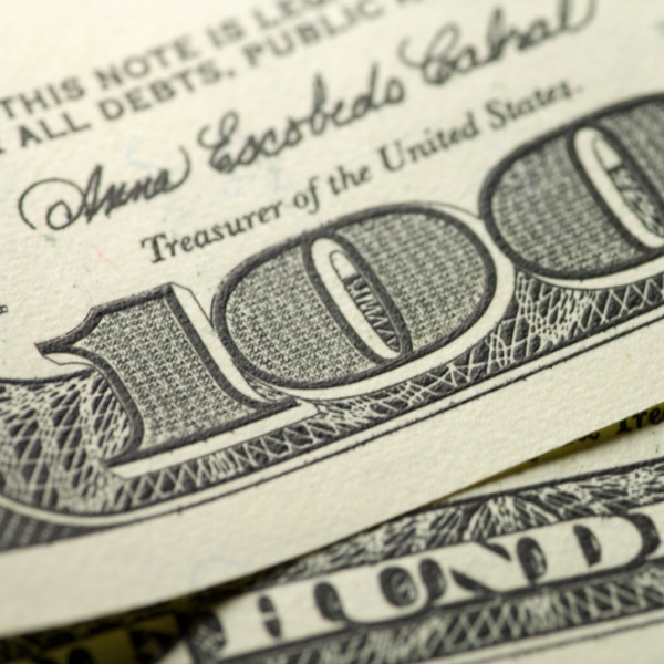 close up of 100 dollar bill